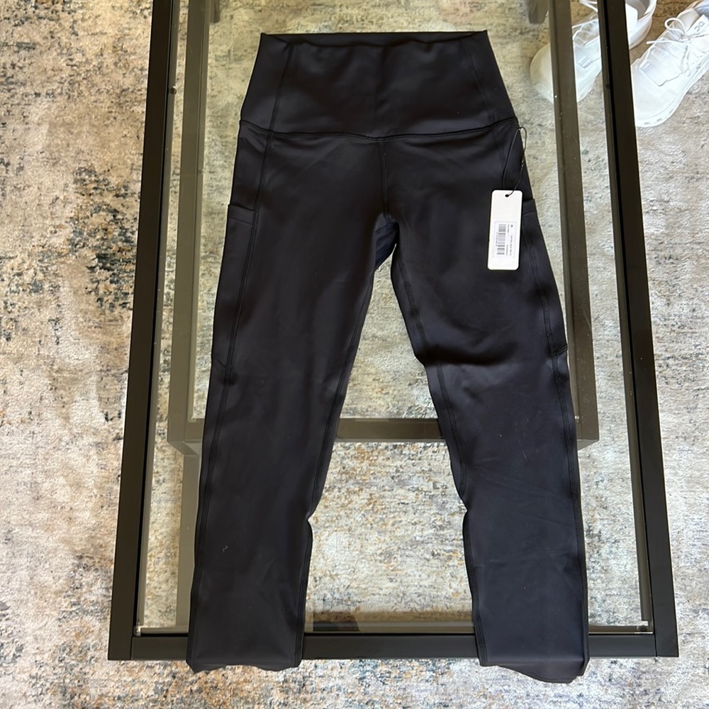 High impact black leggings